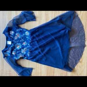 Blue Baby Doll Dress